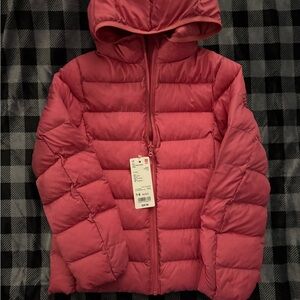Girls Uniqlo Pink Puffer Jacket